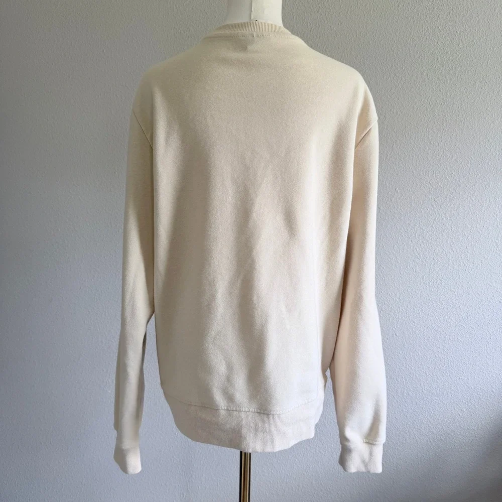 Genuine Authentic Garments Run It Up Duck Graphic Sweatshirt Cream Unisex S